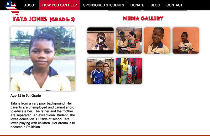 Video interviews and photos of our sponsored kids are now loaded on the website!