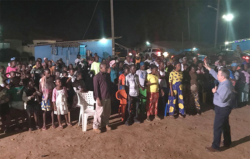 Preaching in Liberia